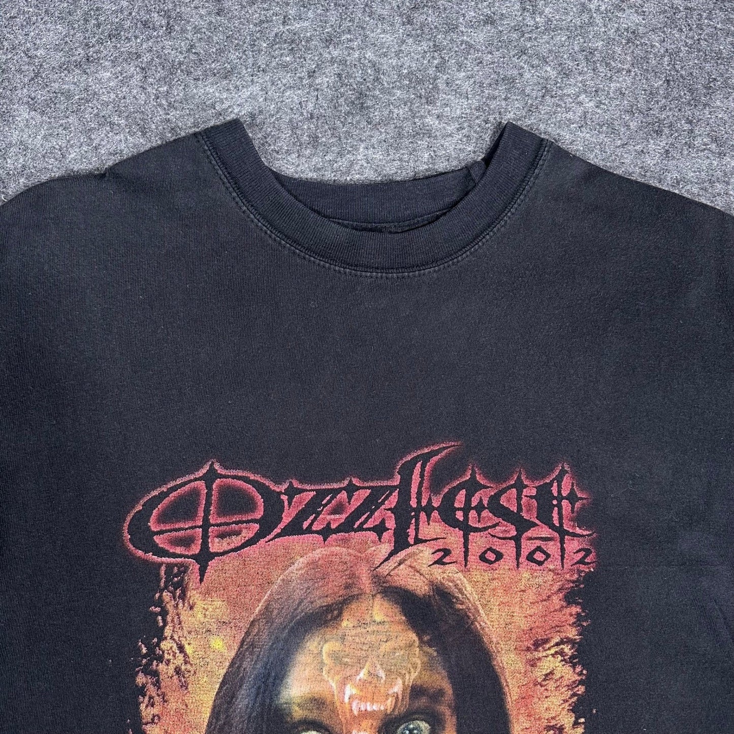 Vintage Ozzy Osbourne 2002 Tour Black T Shirt Mens Large Ozzfest Concert