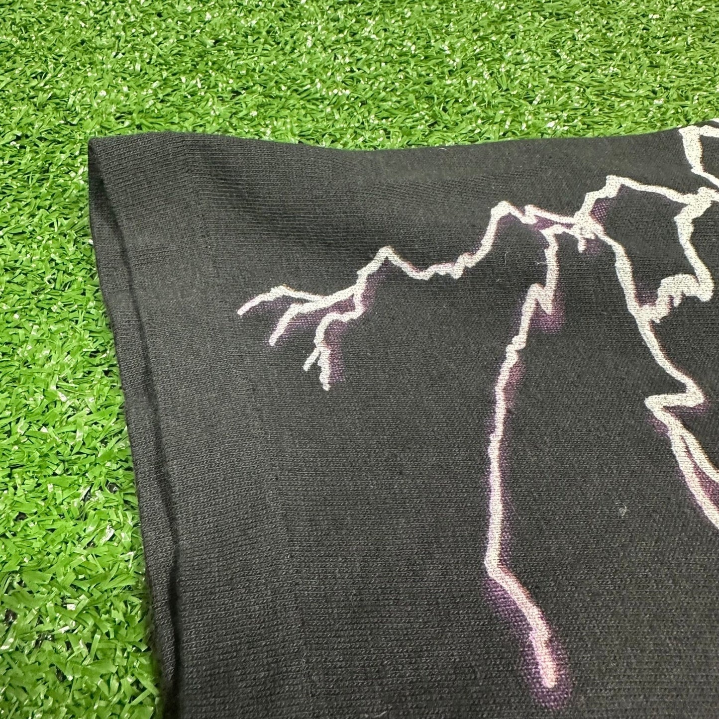 Rare 90s Vintage Feel The Thunder American Thunder AOP Single Stitch T Shirt XL