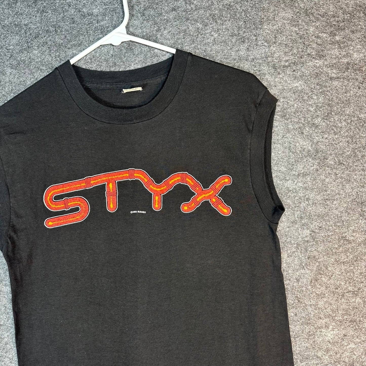 Vintage 1983 STYX Kilroy Was Here Tour Tank Top Single Stitch Hem Mens Medium