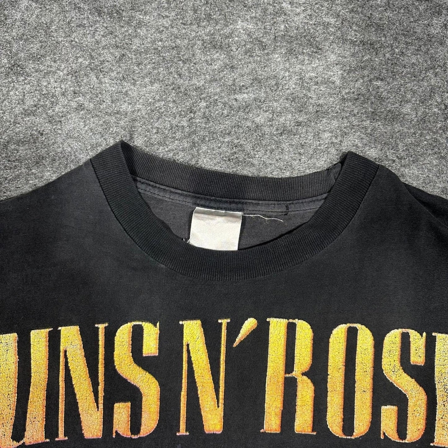 Rare Vintage 90s GUNS N ROSES Bootleg Shirt XL Skull Crossbones Double Sided