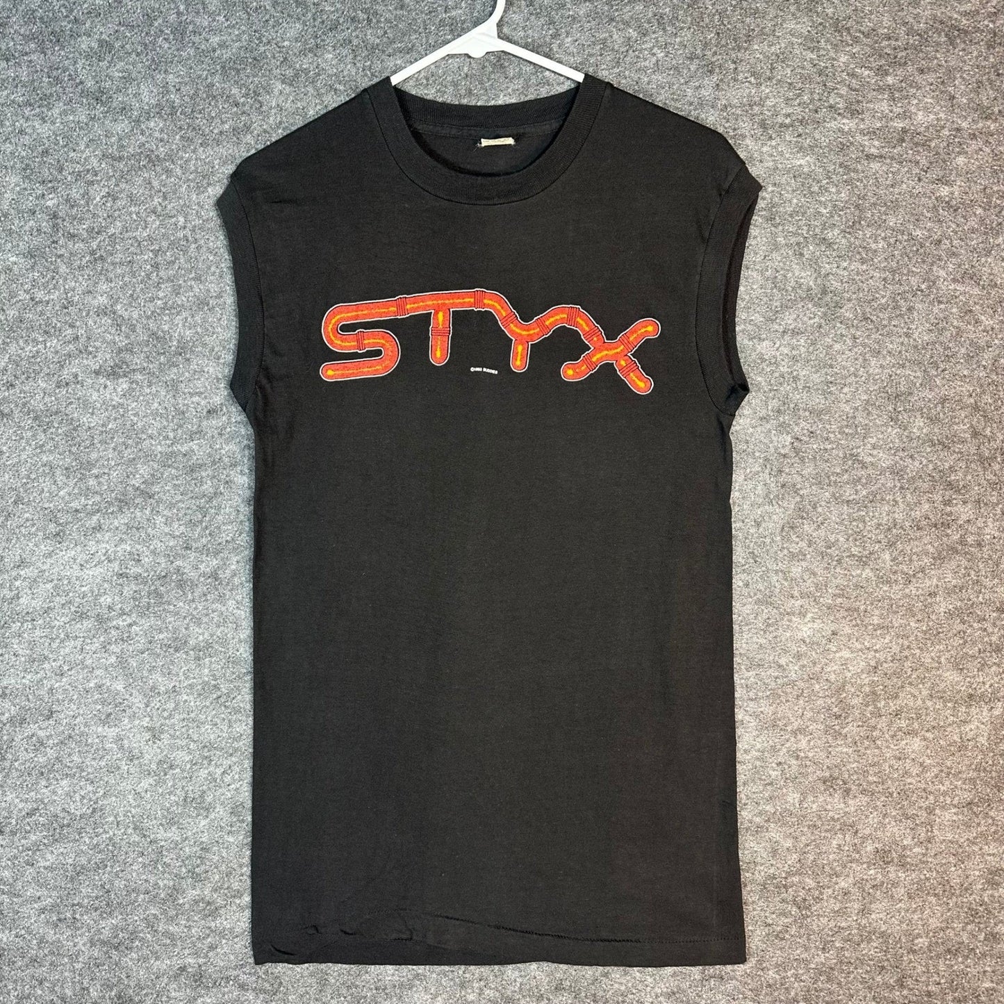 Vintage 1983 STYX Kilroy Was Here Tour Tank Top Single Stitch Hem Mens Medium