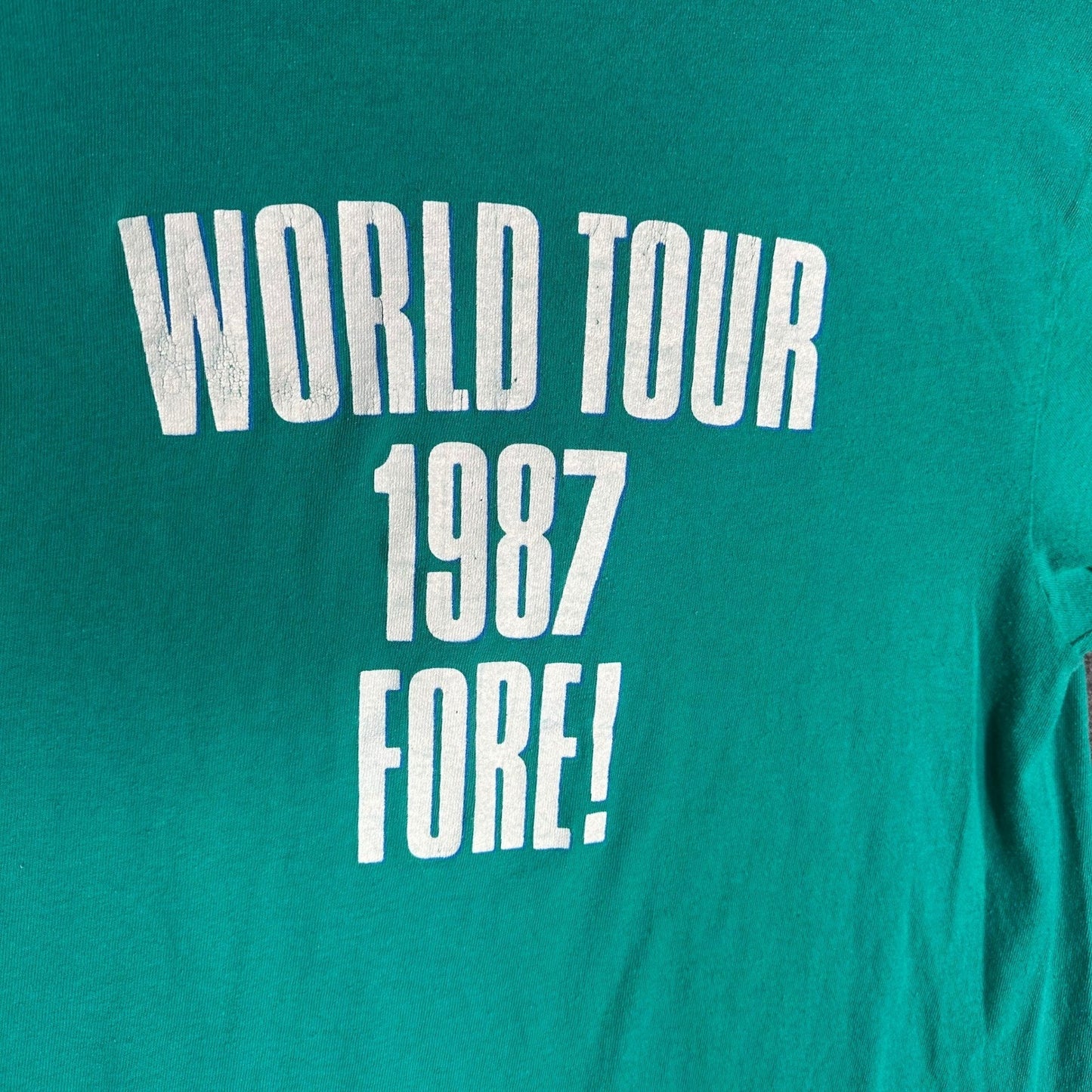 Vintage Huey Lewis and The News World Tour 1987 Mens Large Single Stitch