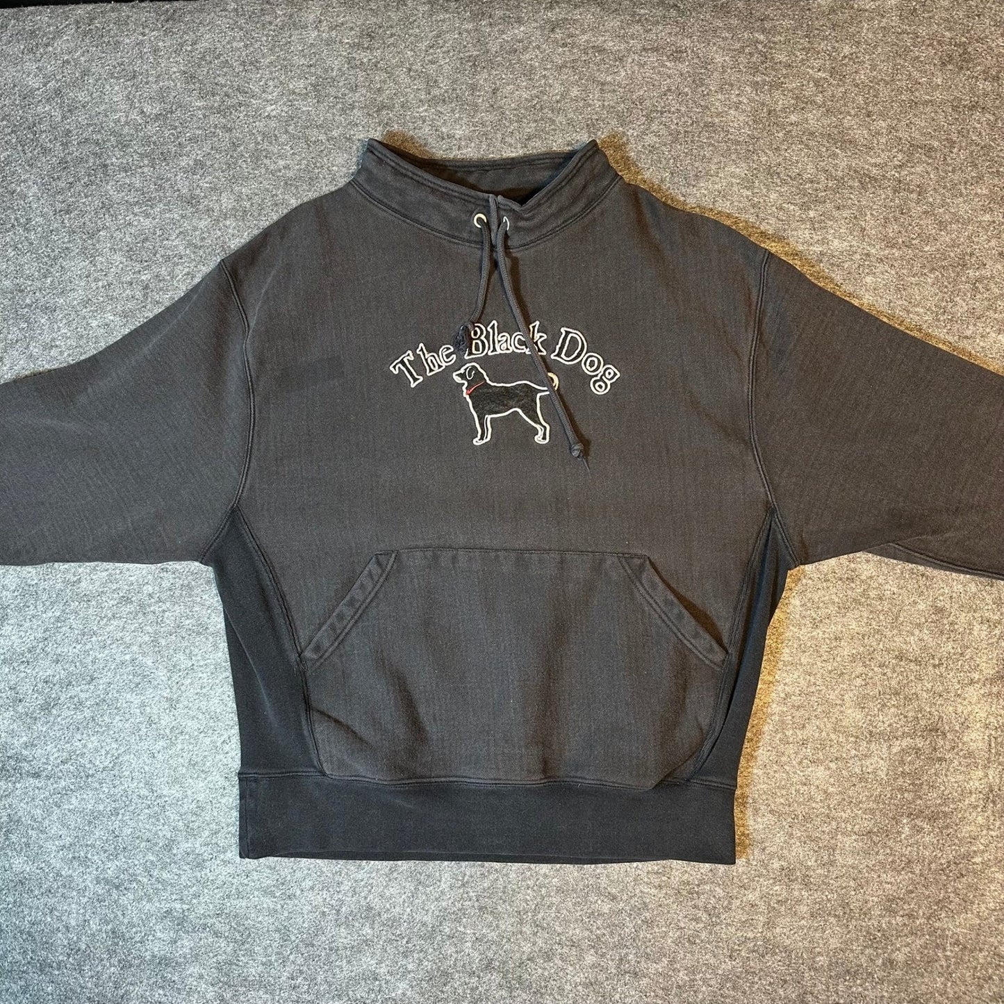 The Black Dog Fisherman Sweatshirt Mens Medium Pullover Embroidered