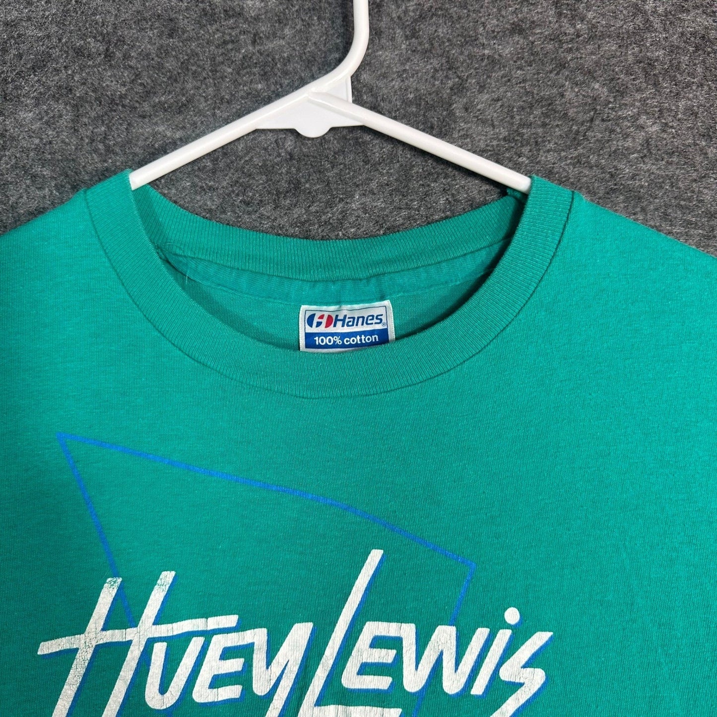 Vintage Huey Lewis and The News World Tour 1987 Mens Large Single Stitch