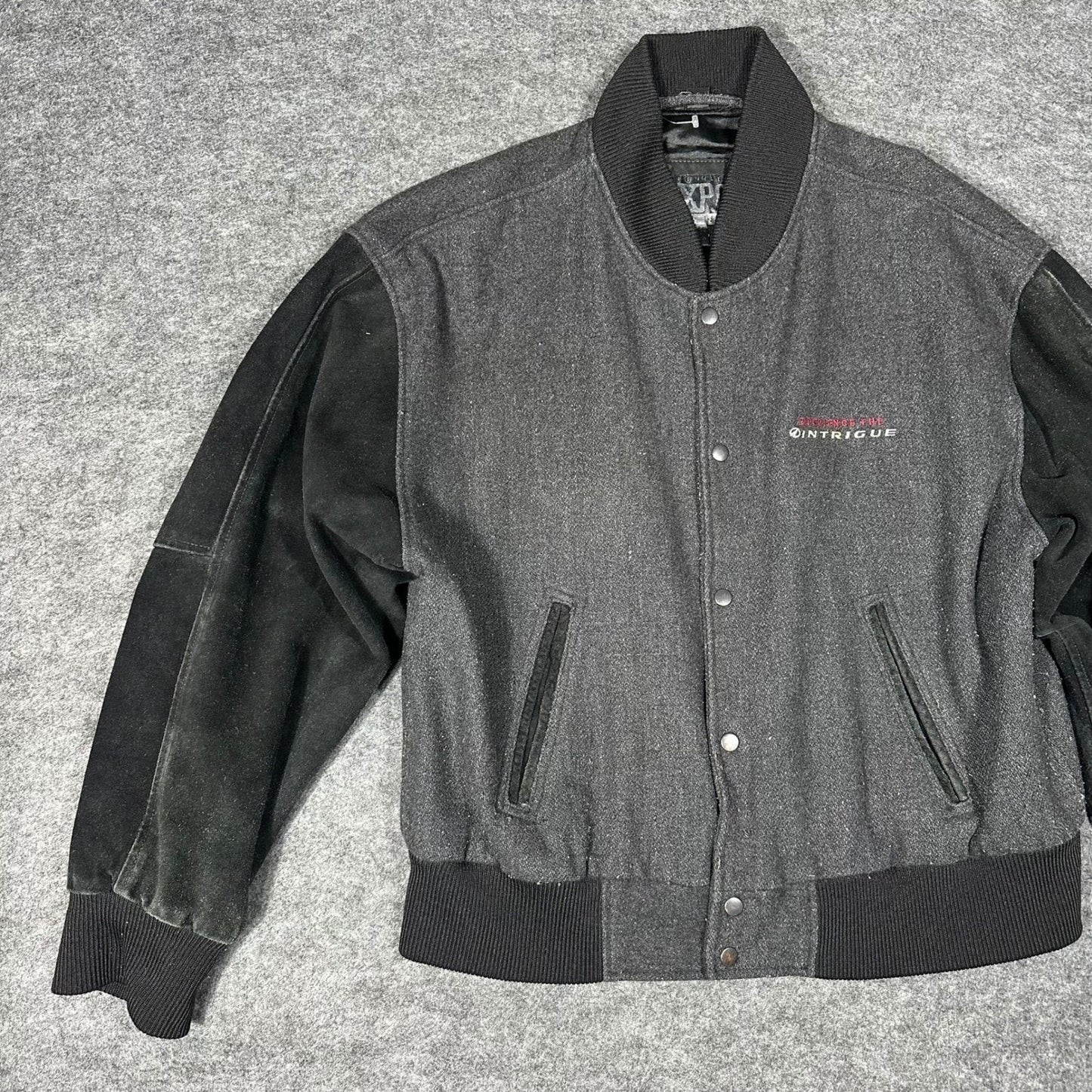Vtg 1998 THE X-FILES Expo Tour Jacket XL Bomber Varsity Style Sci-Fi Promo