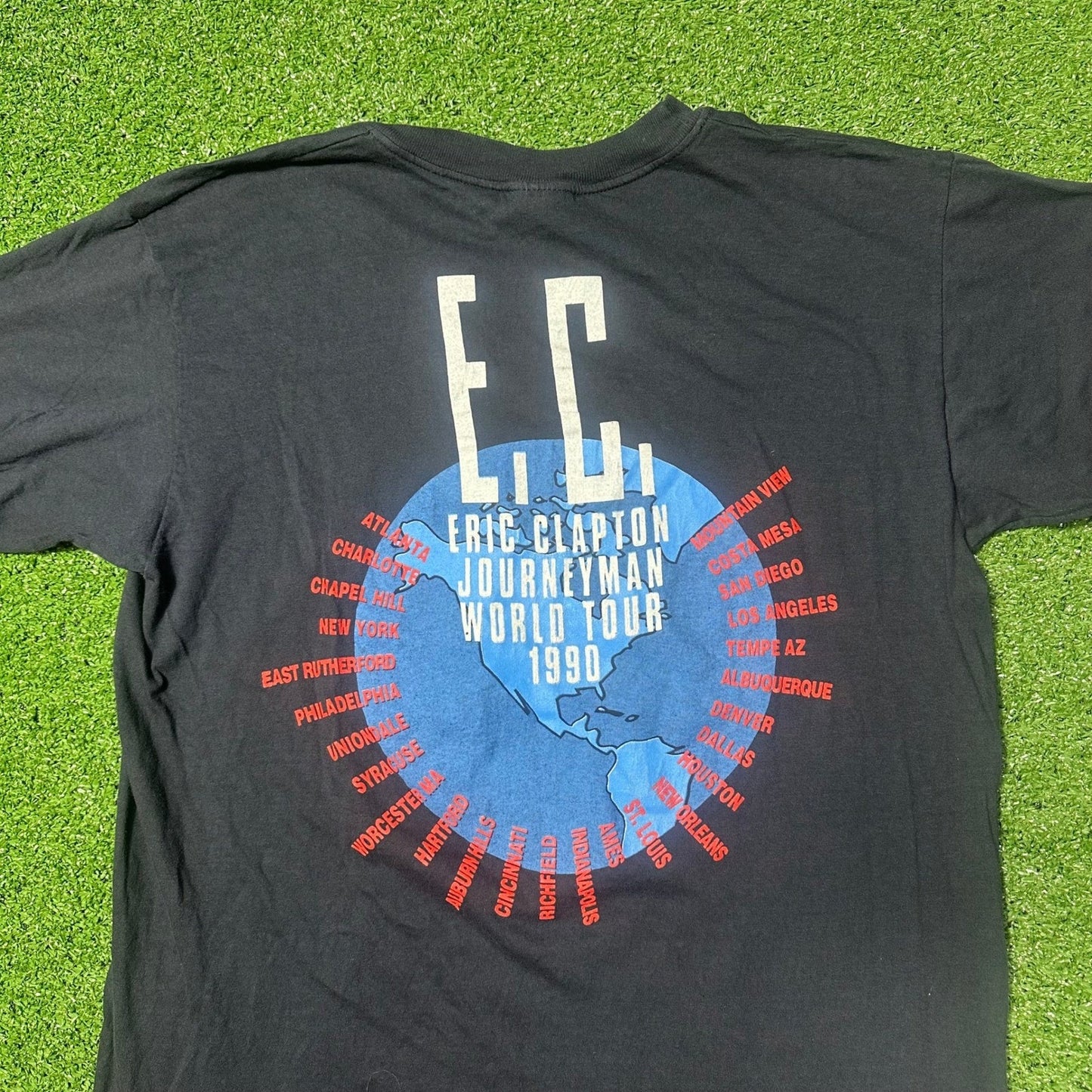 Vintage 1990 Eric Clapton Journeyman Mens Large Single Stitch T-Shirt