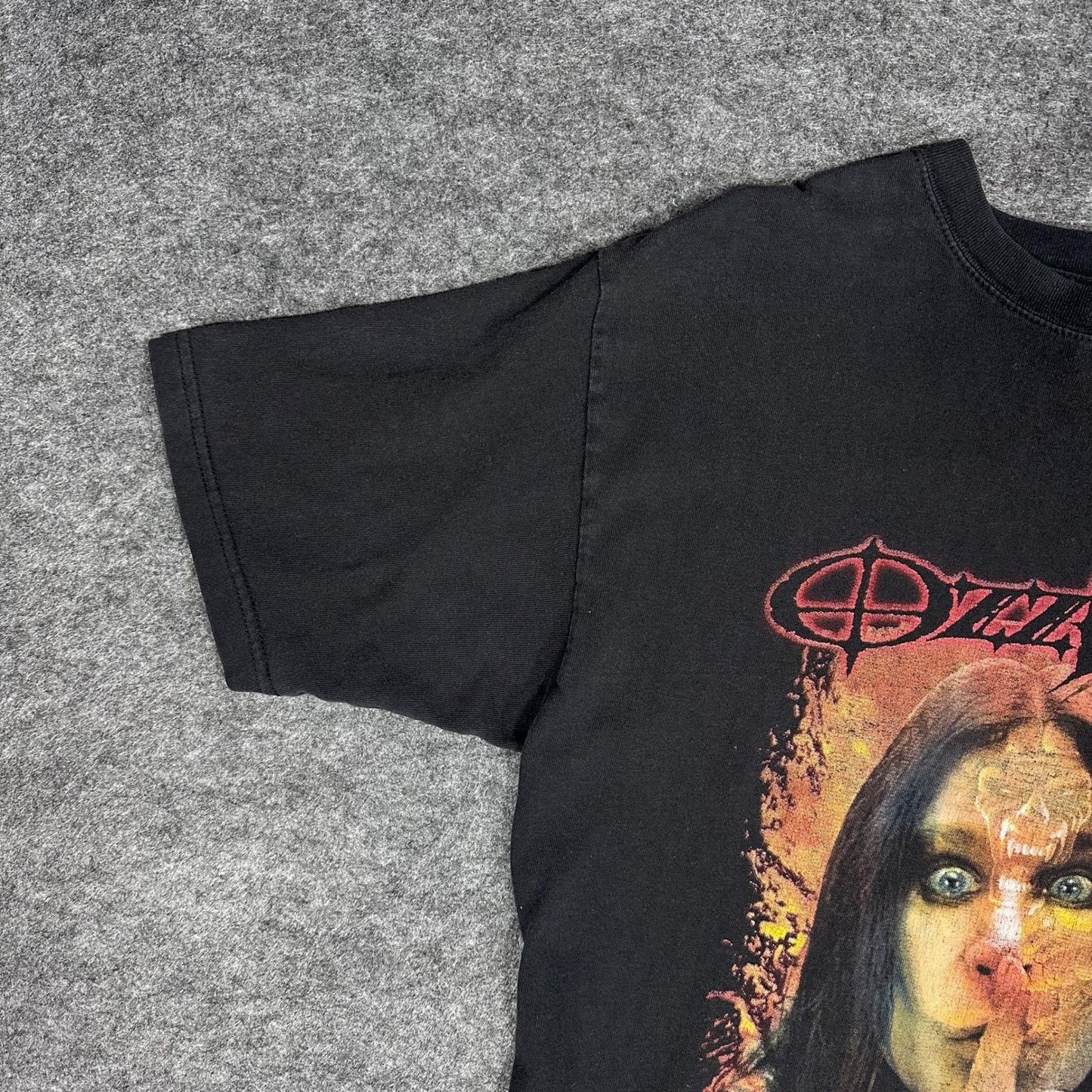 Vintage Ozzy Osbourne 2002 Tour Black T Shirt Mens Large Ozzfest Concert