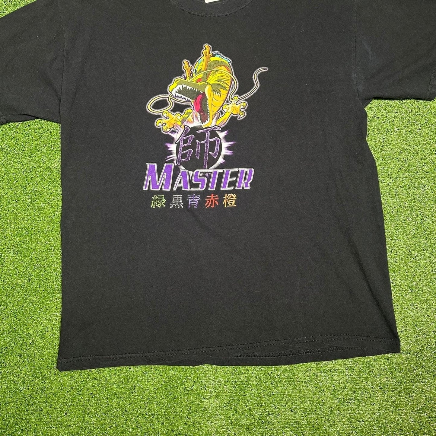 2000s Y2K Vintage Dragonball Z GT Trading Card Promo Tee Men's XL