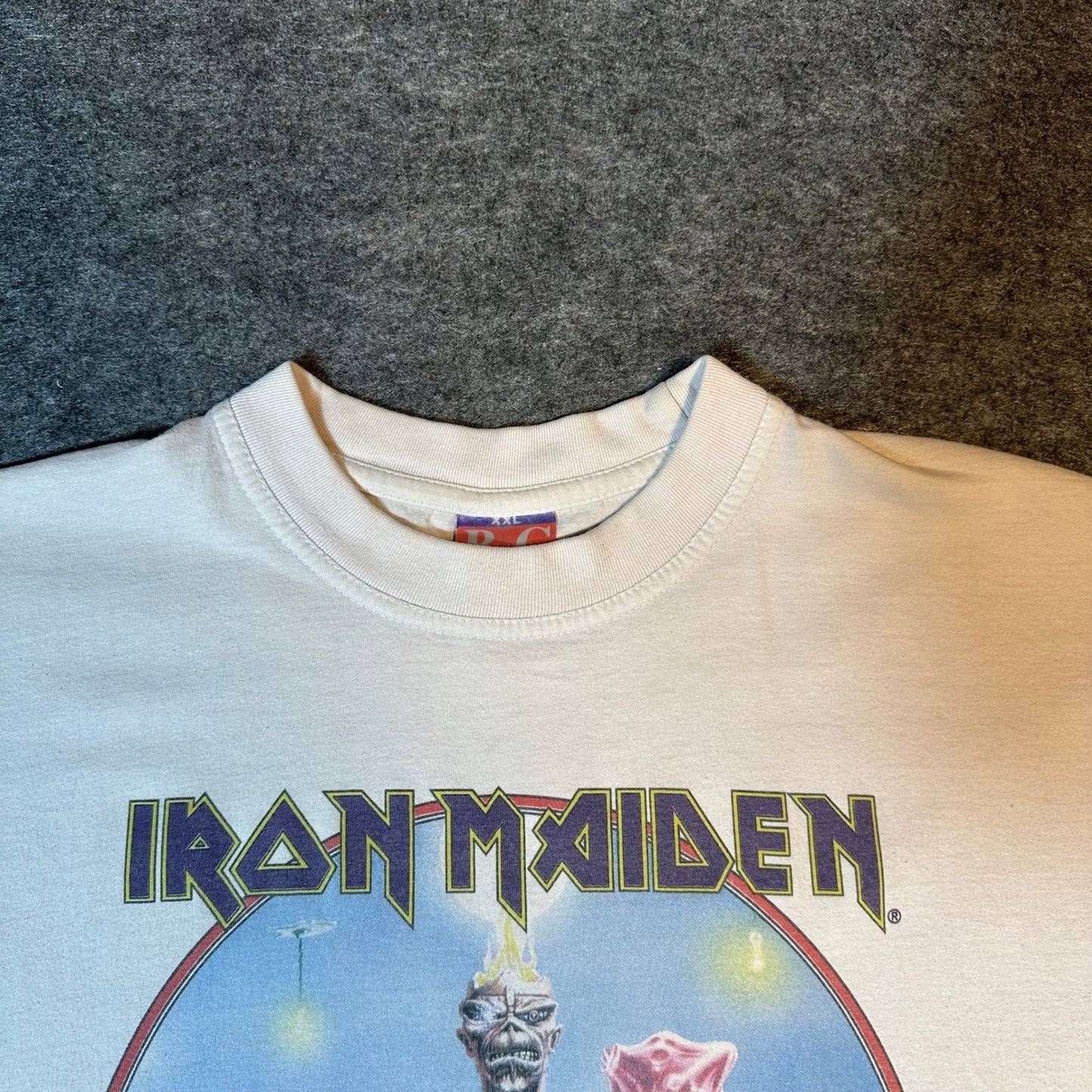 Vintage IRON MAIDEN Shirt 2003 Euro Tour "Seventh Son of a Seventh Son" Size XXL