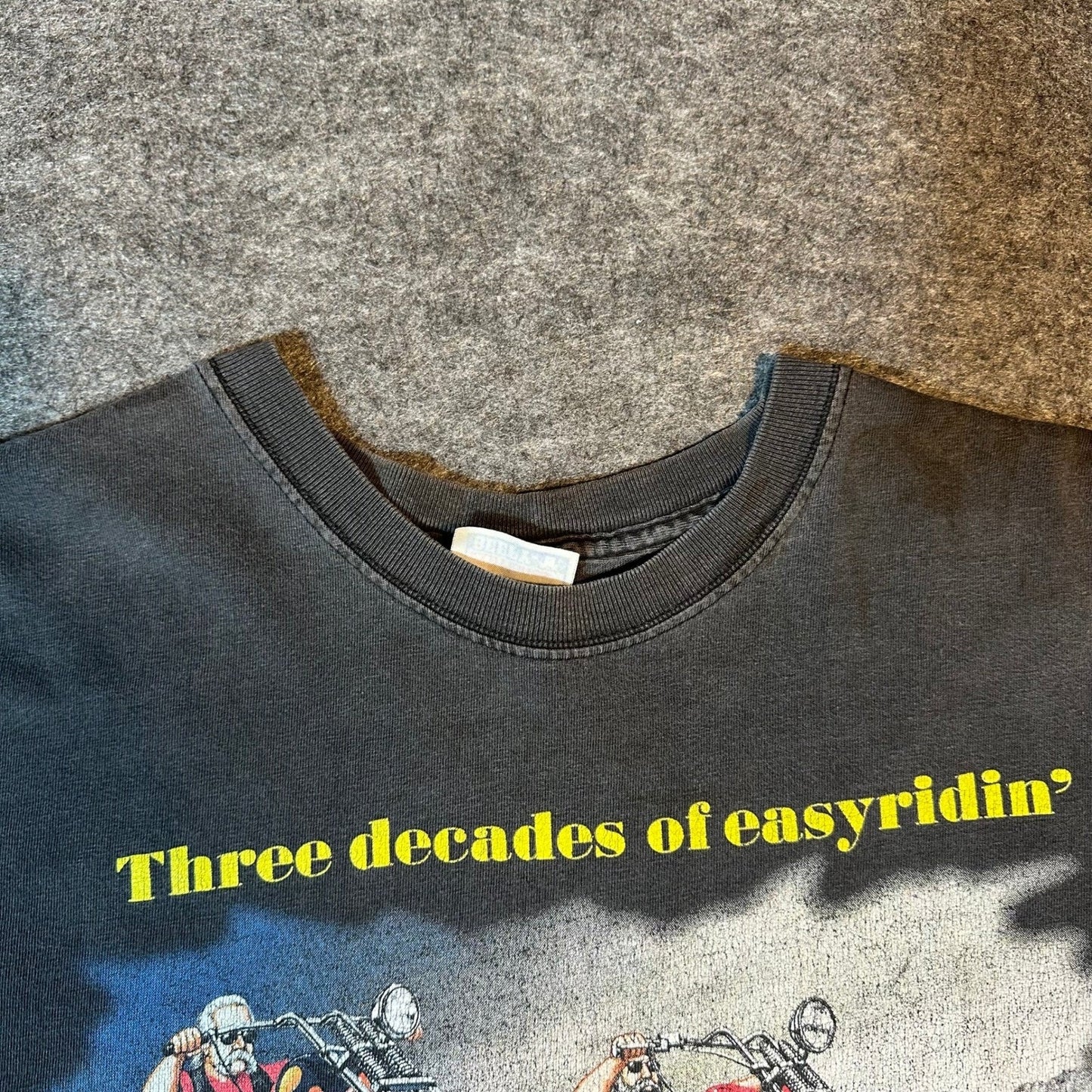 Vintage Easyriders 30 Years T Shirt Mens XL Black Graphic Motorcycle Tee