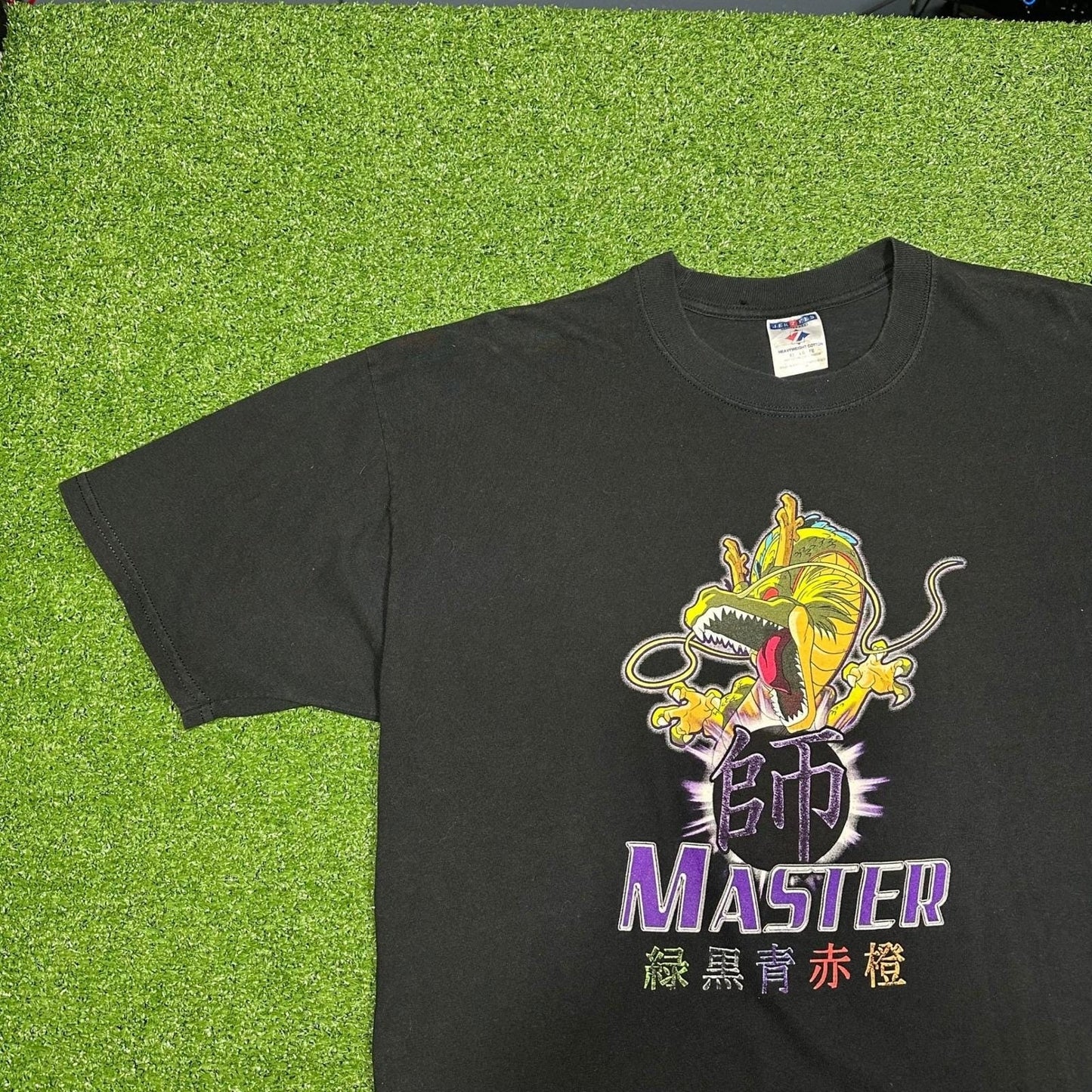 2000s Y2K Vintage Dragonball Z GT Trading Card Promo Tee Men's XL