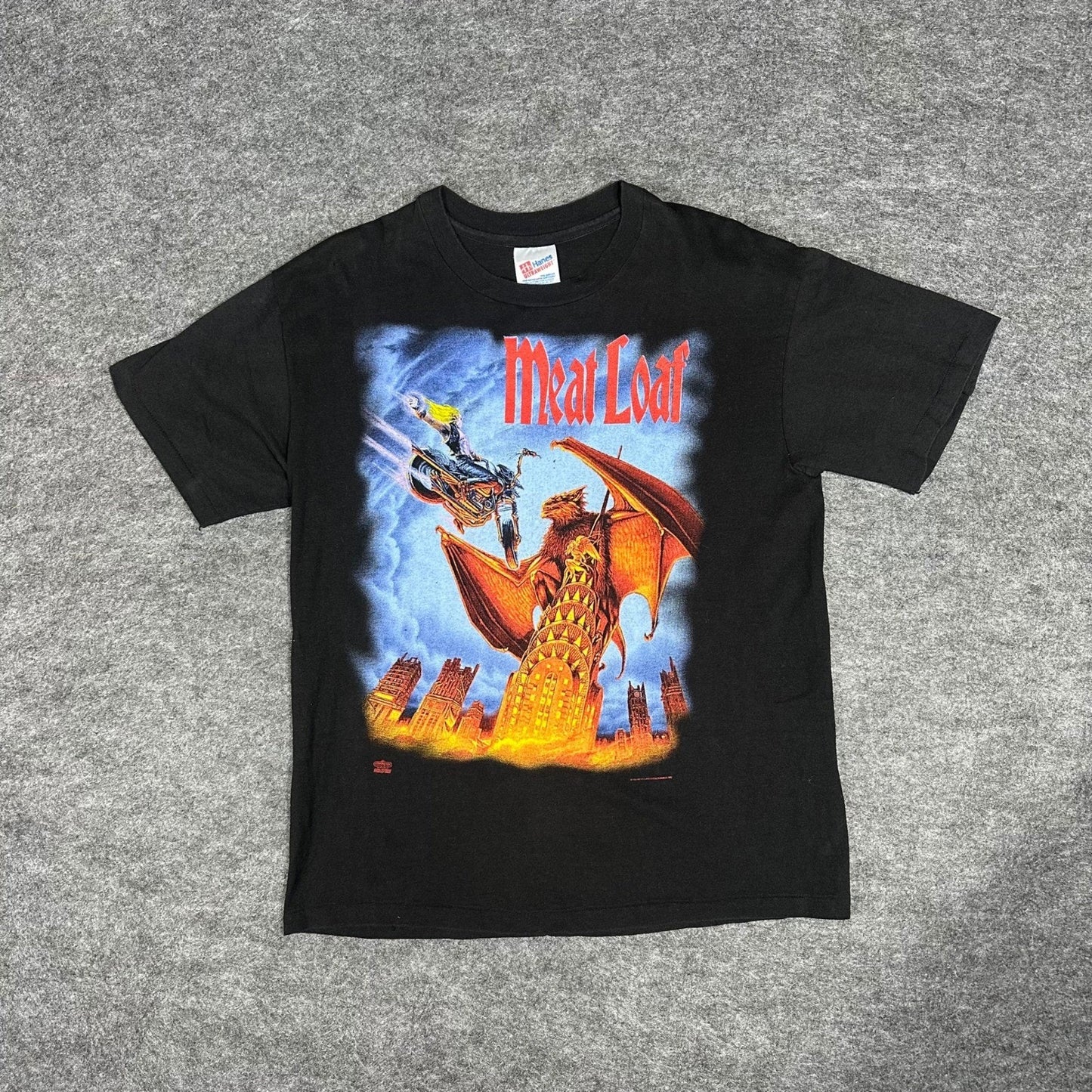 Vintage 1994 Single Stitch Meat Loaf Everything Louder World Tour T Shirt Large
