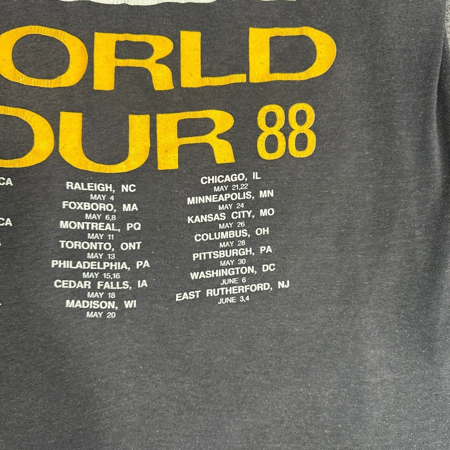 Vintage Pink Floyd World Tour 1988 Graphic T Shirt Men's Medium Single Stitch