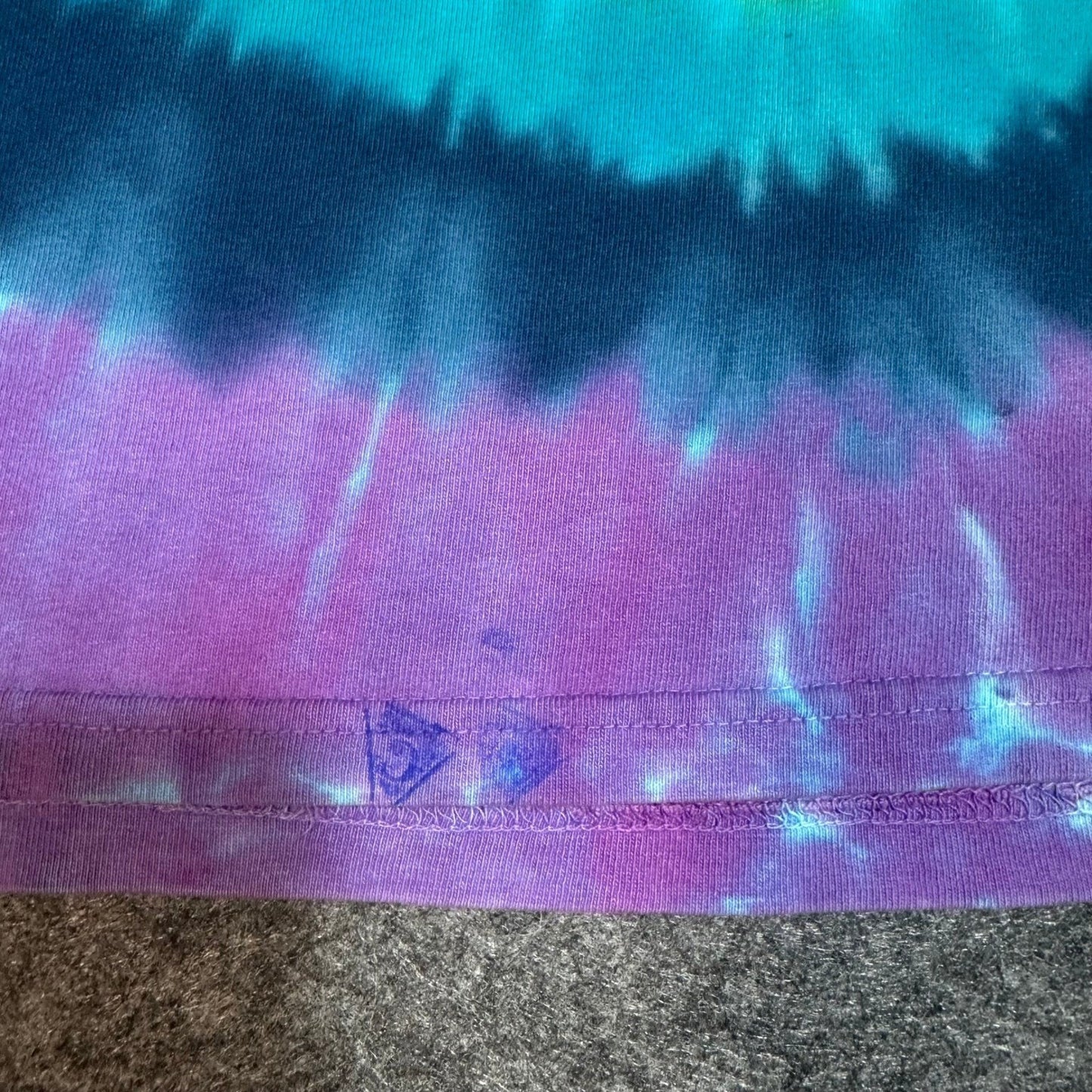 Vintage 90s Grateful Dead Saint Stephen Tie Dye Band T Shirt Liquid Blue Mens XL