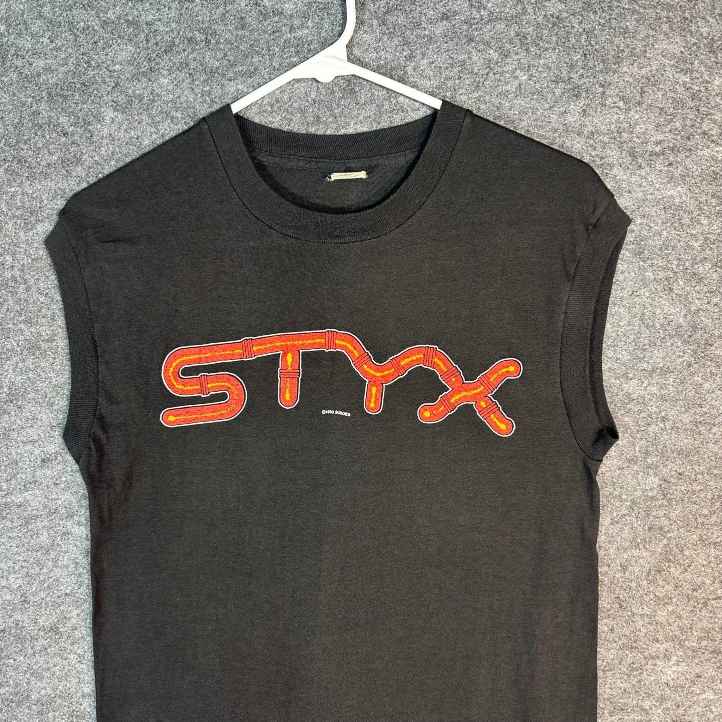 Vintage 1983 STYX Kilroy Was Here Tour Tank Top Single Stitch Hem Mens Medium
