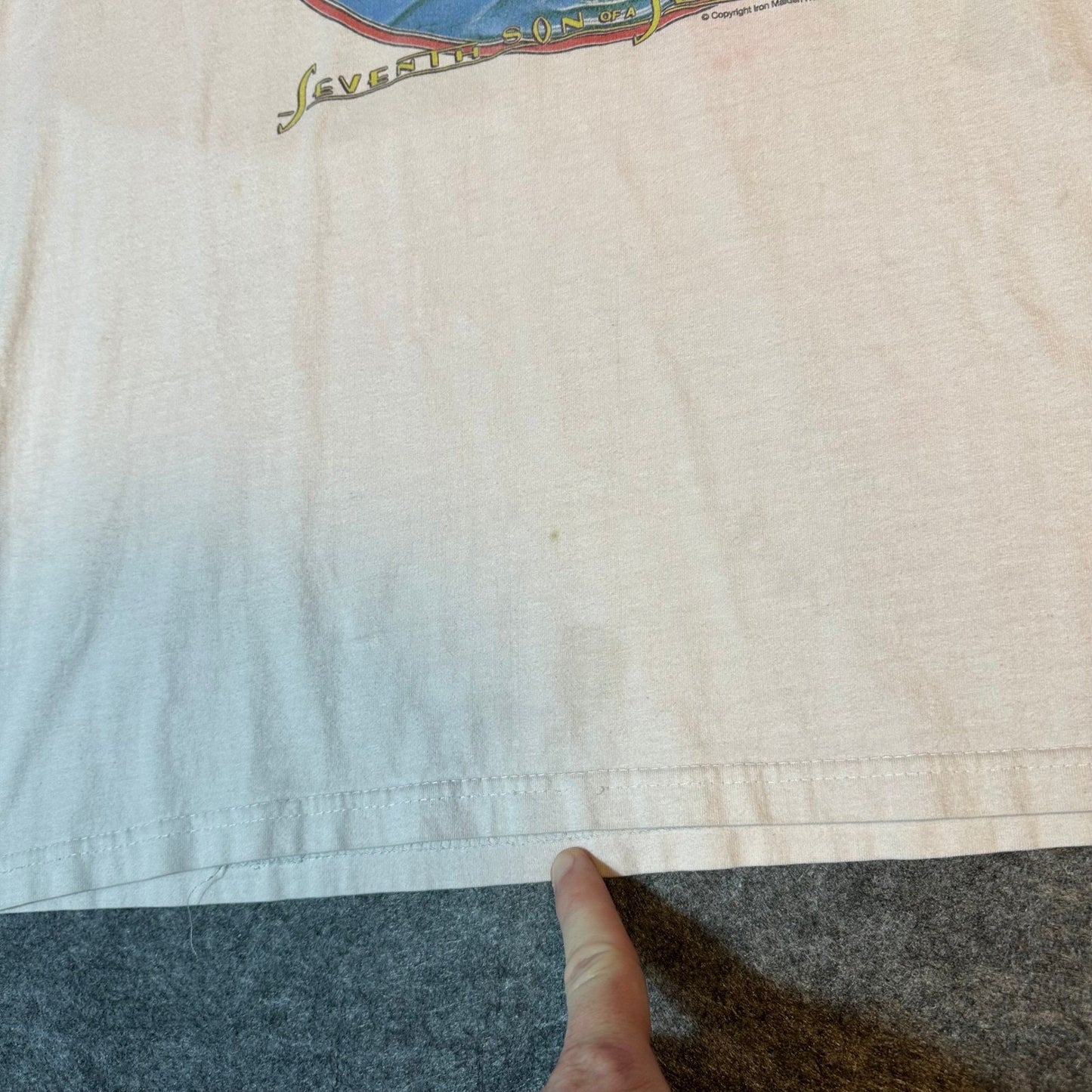 Vintage IRON MAIDEN Shirt 2003 Euro Tour "Seventh Son of a Seventh Son" Size XXL