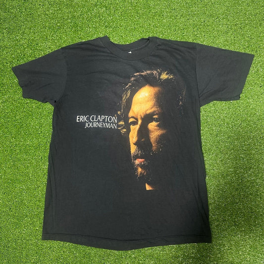 Vintage 1990 Eric Clapton Journeyman Mens Large Single Stitch T-Shirt